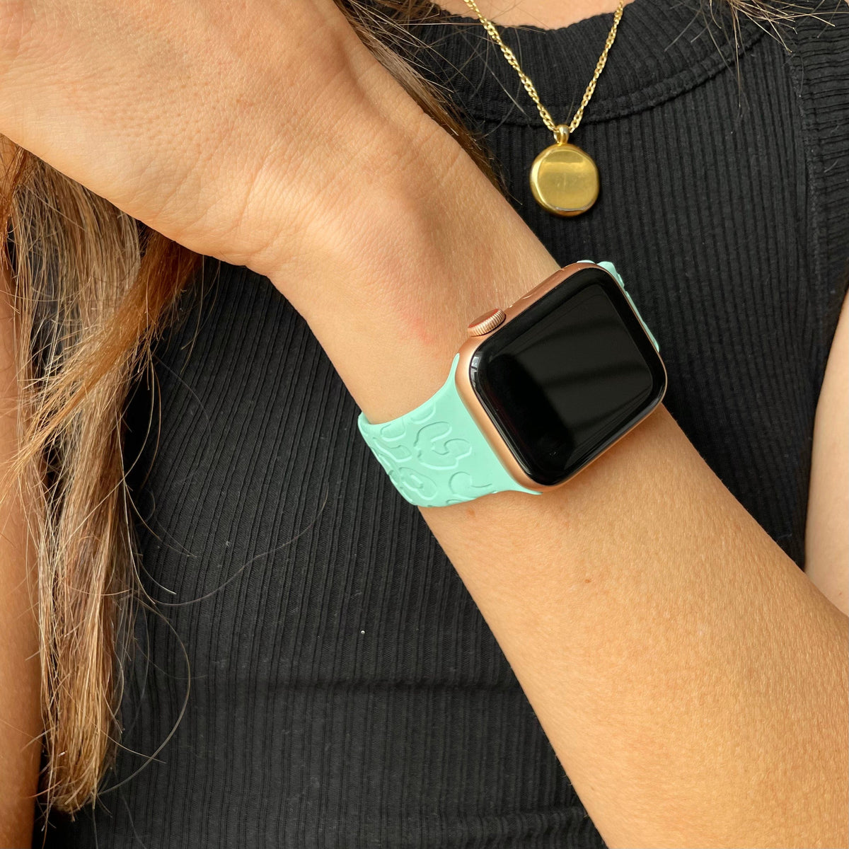 Engraved Leopard Watch Band for Apple Watch