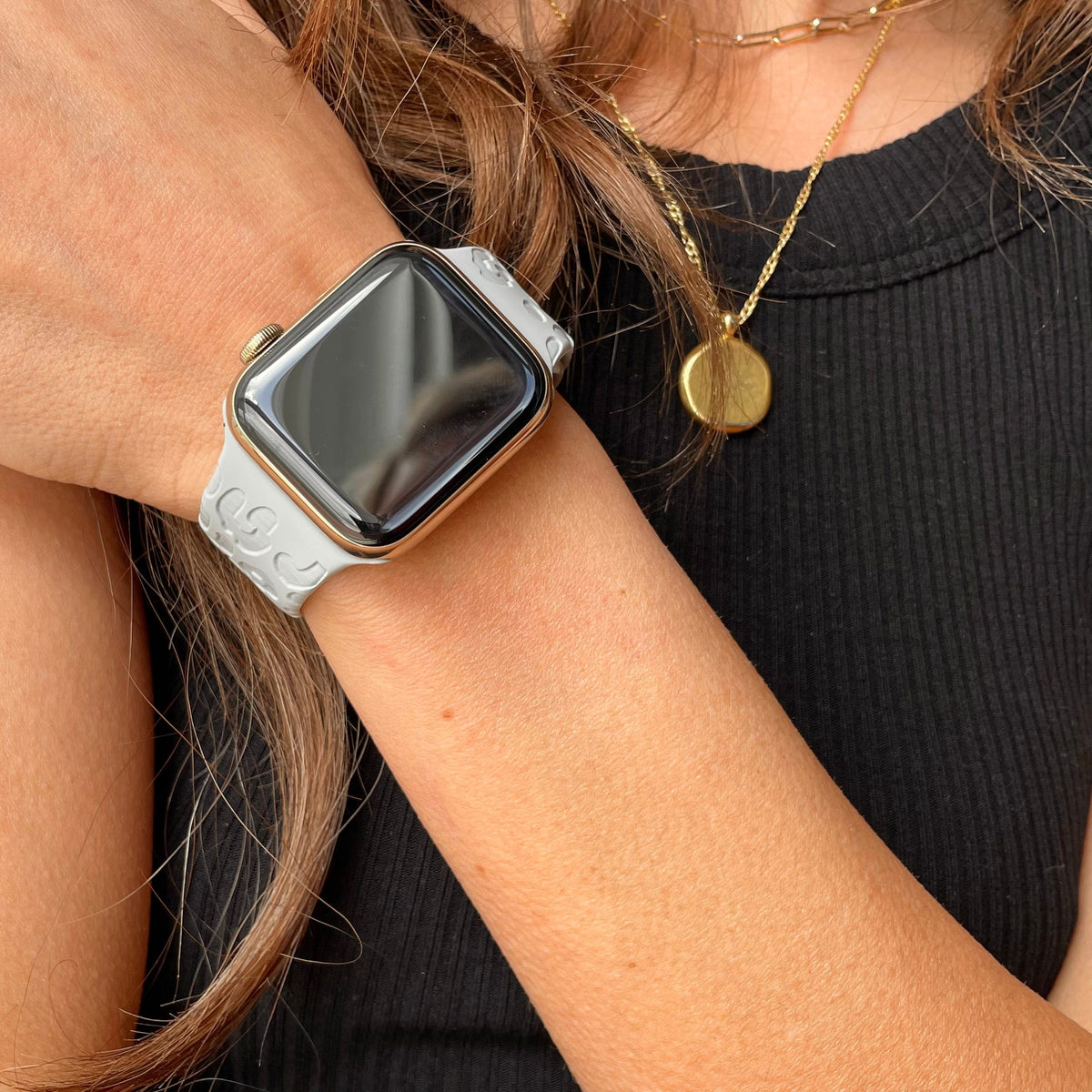 Engraved Leopard Watch Band for Apple Watch