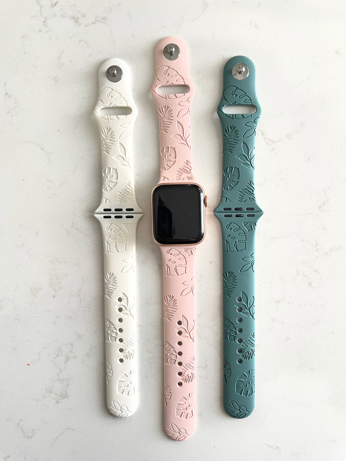 Engraved Tropics Watch Band for Apple Watch
