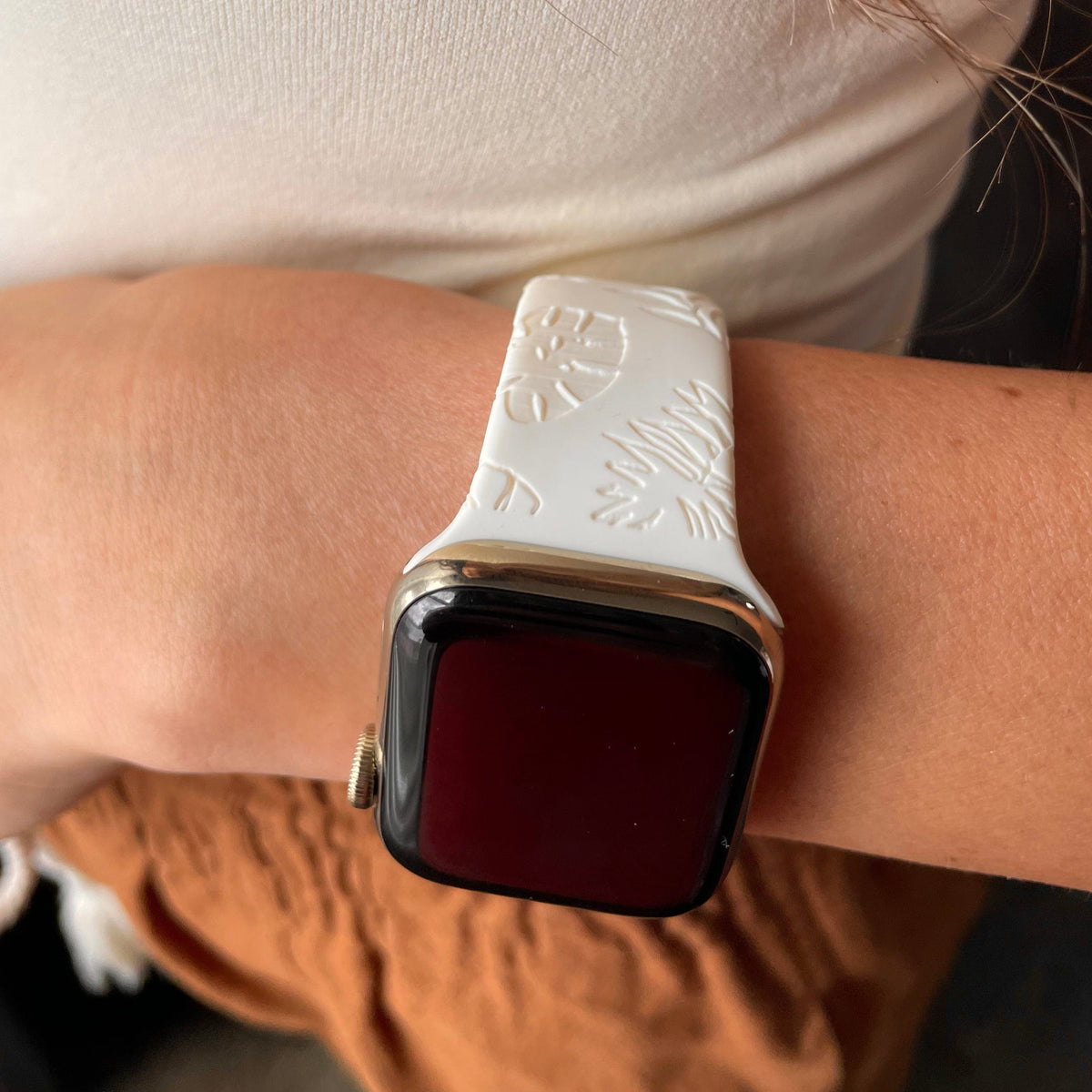 Engraved Tropics Watch Band for Apple Watch