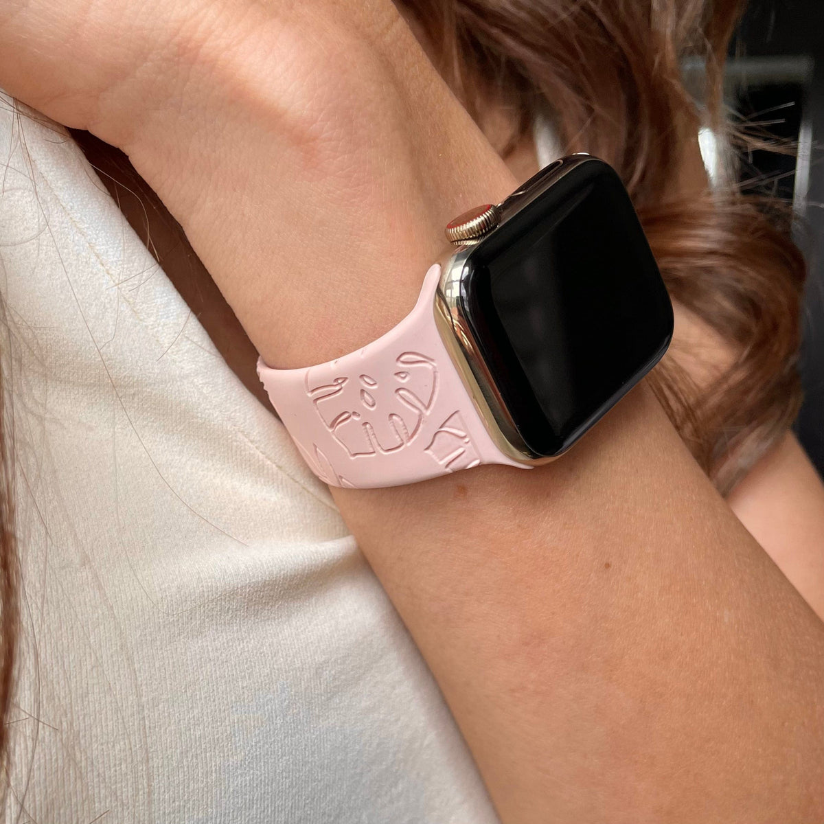 Engraved Tropics Watch Band for Apple Watch