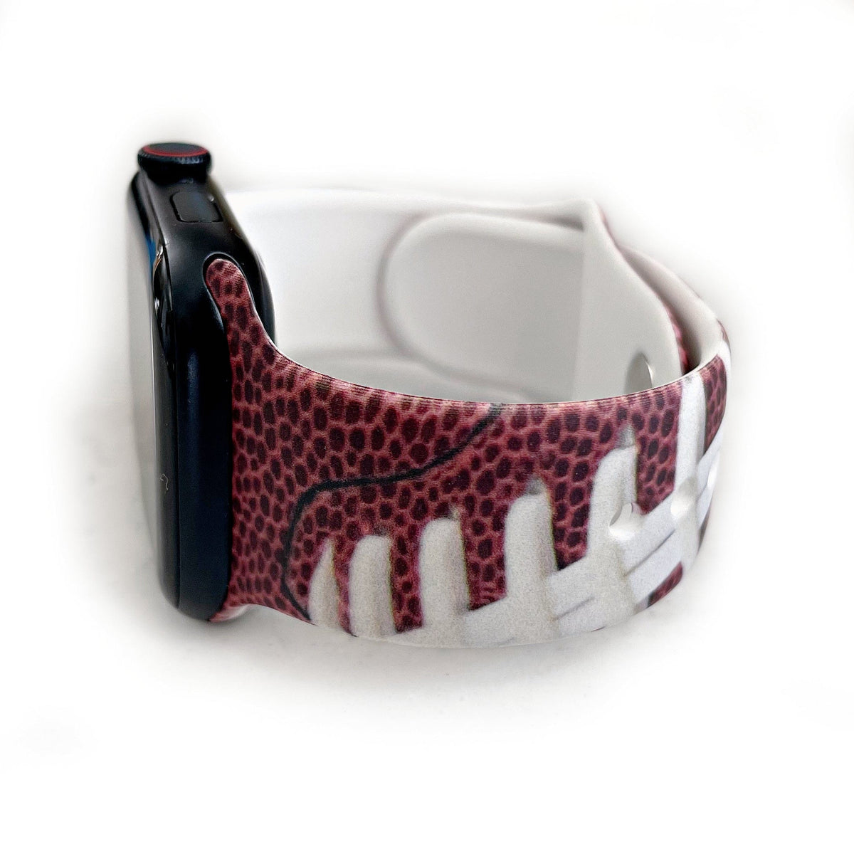Football Print Silicone Watch Band for Apple Watch