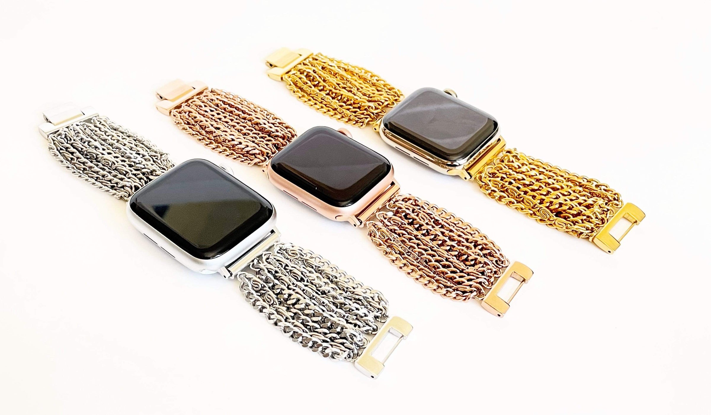 GOLD APPLE WATCH BAND- THE BOHO GLAM – Copper Robin