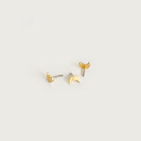 Dainty Moon Pin Top Earring (for flat back)