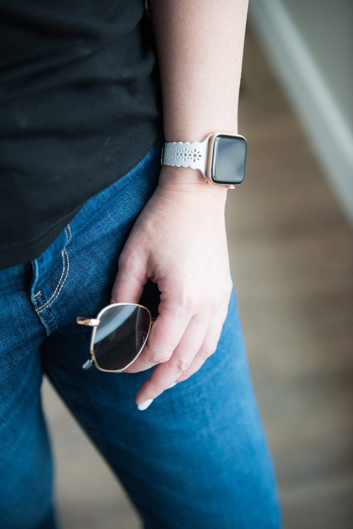 Lace Silicone Watch Band for Apple Watch