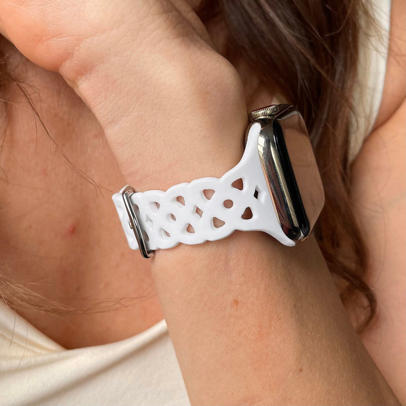 Lattice Silicone Apple Watch Band