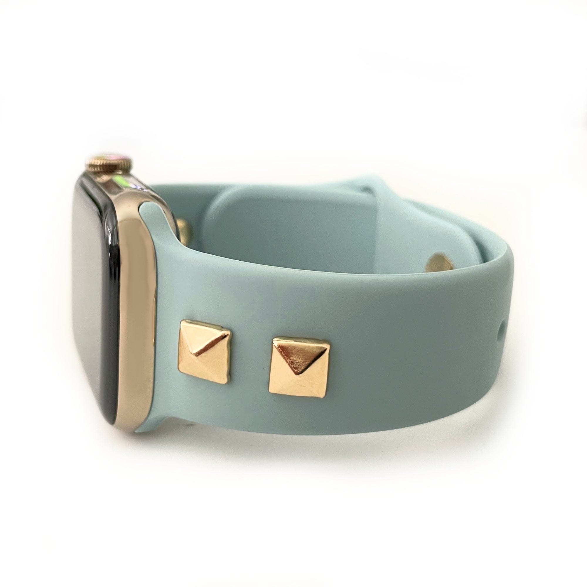 SILICONE STUDDED APPLE WATCH BAND- THE ROCKSTAR – Copper Robin