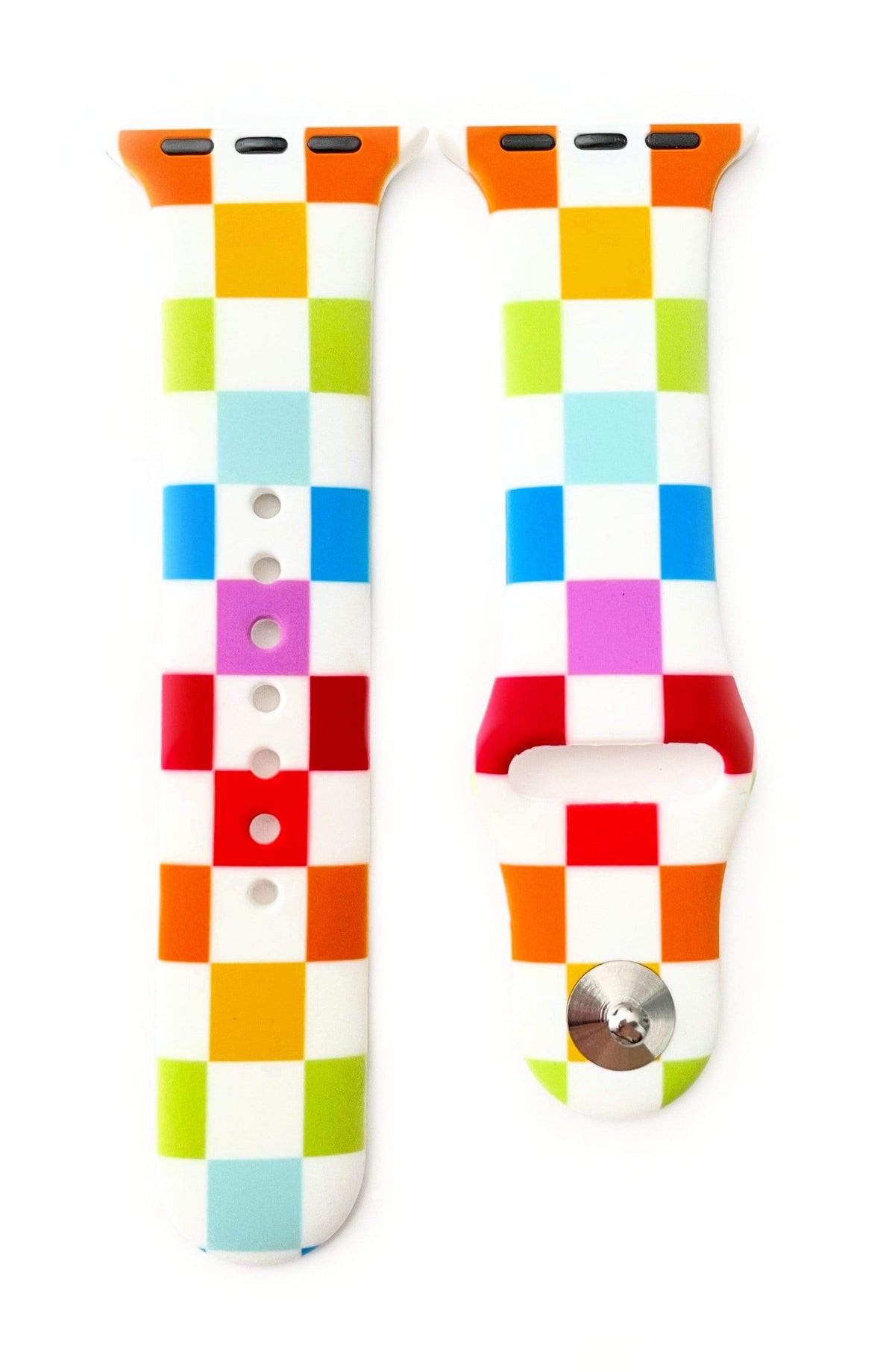 Rainbow Checkered Watch Band for Apple Watch