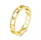 Moon and Star Gold Ring