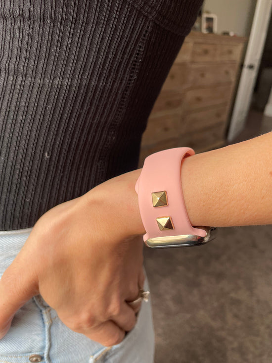 CUTE APPLE WATCH BAND- THE ROCKSTAR- pink – Copper Robin