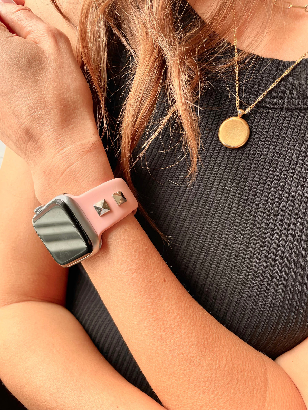 Studded Silicone Watch Band for Apple Watch