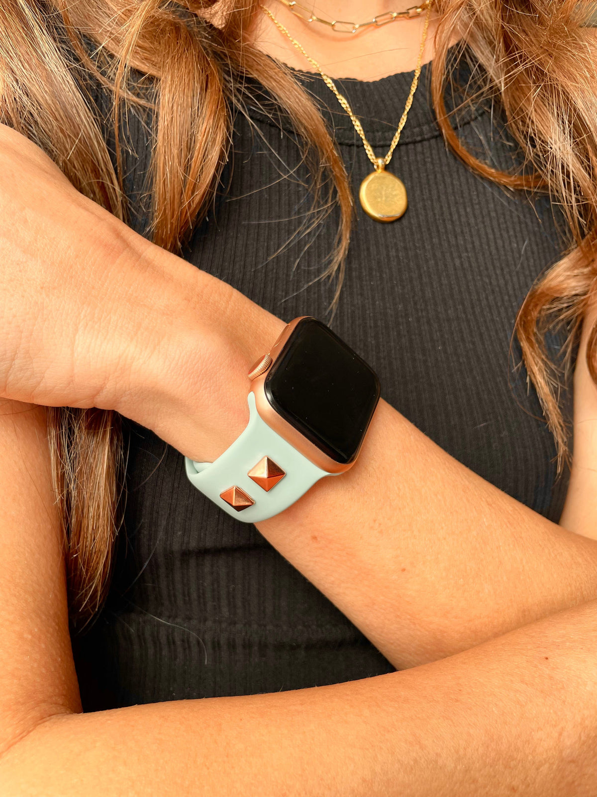 Studded Silicone Watch Band for Apple Watch