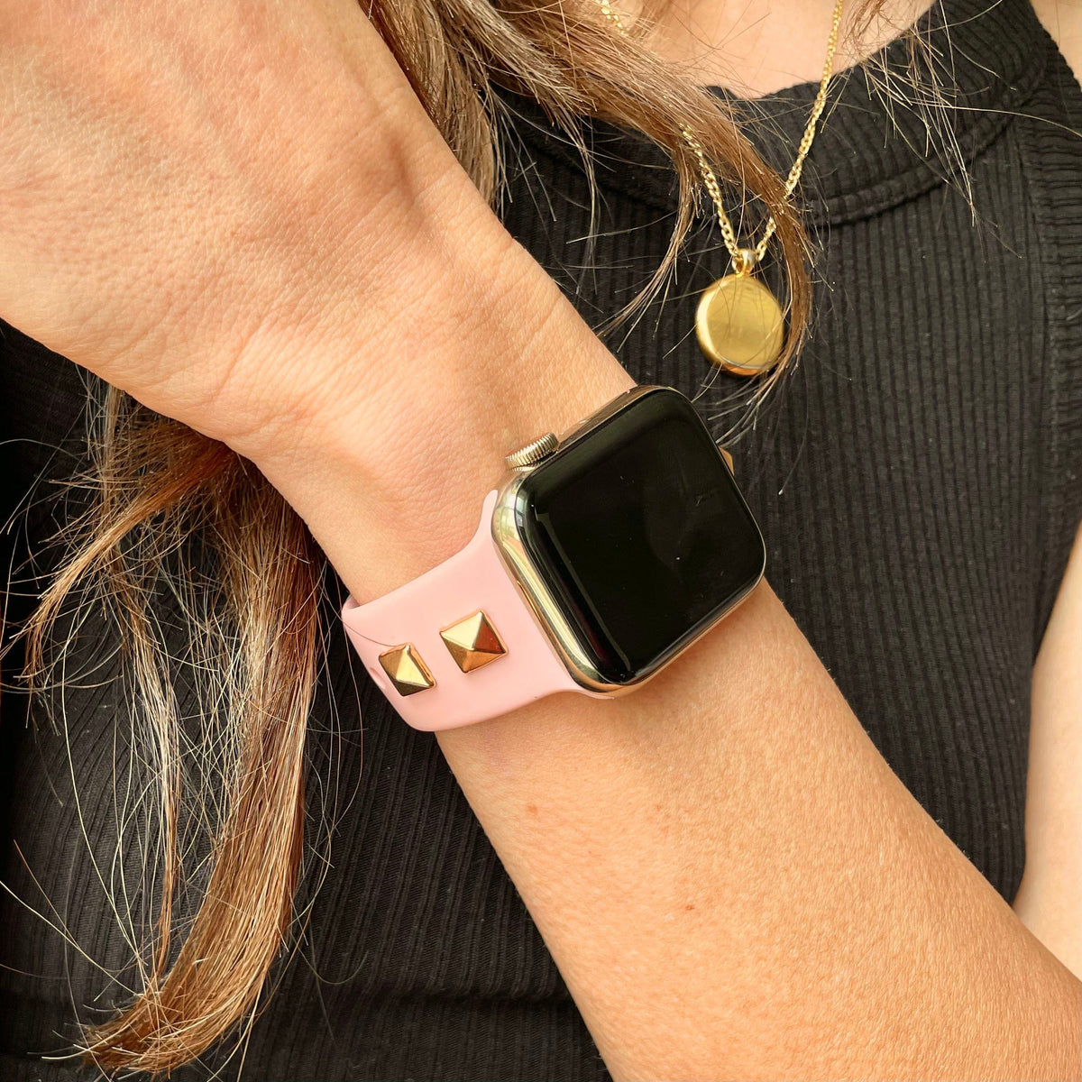 Studded Silicone Watch Band for Apple Watch