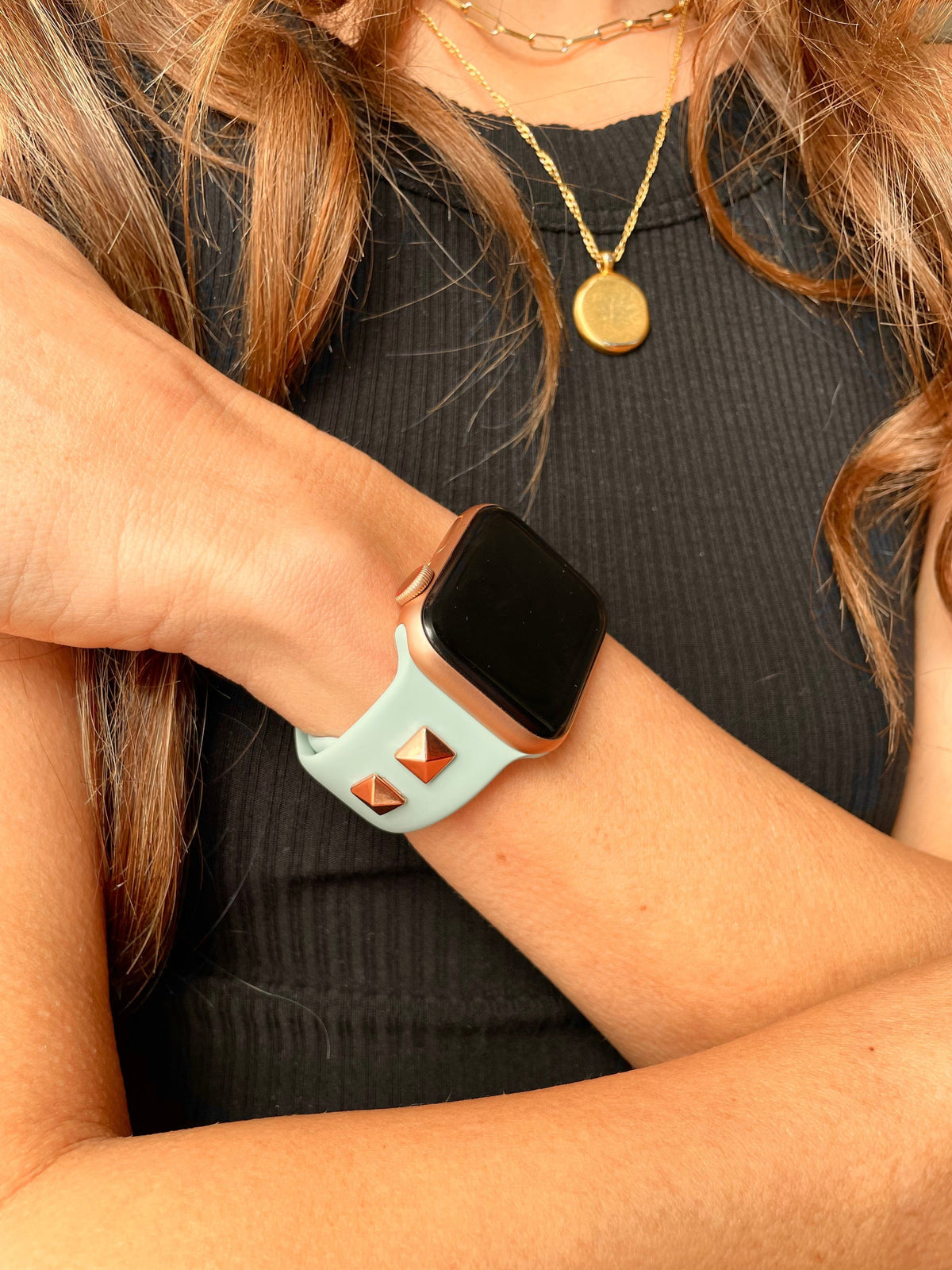 Studded Silicone Watch Band for Apple Watch