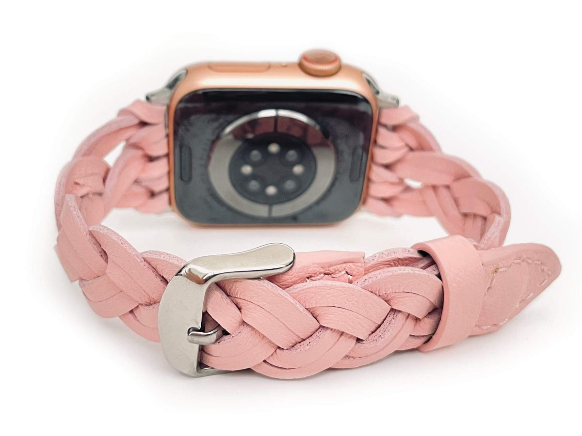 Braided Leather Watch Band for Apple Watch