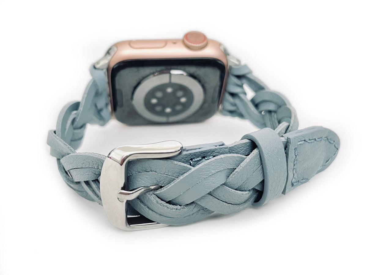 Braided Leather Watch Band for Apple Watch