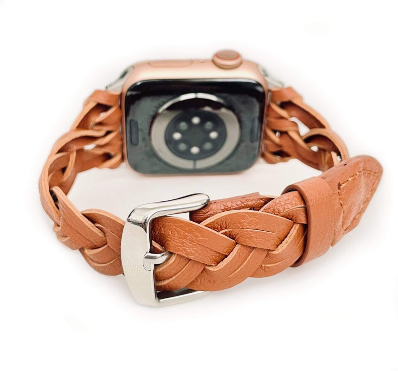 The Braided Leather Apple Watch Band