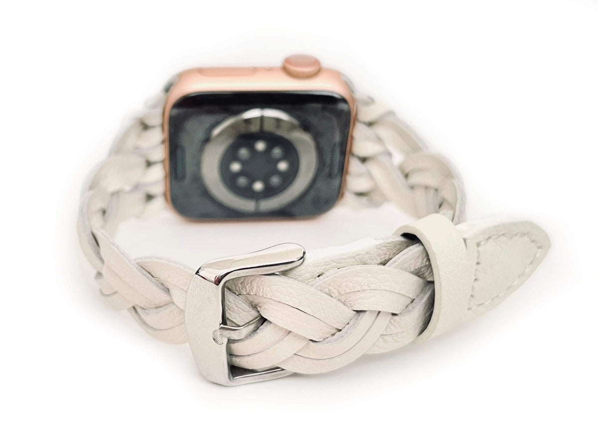 Braided Leather Watch Band for Apple Watch