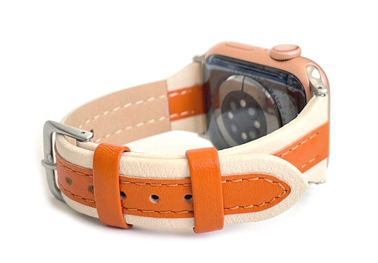 This women's or men's Leather Apple watch band is so versatile. You could be on a beach soaking up the sun, on a yacht putting off some nautical vibes or on a jungle safari!! Where do you see yourself going with this band? Genuine Leather Stainless steel hardware Fits sizes 5.5" 8" Fits series 1-6 and SE Apple watch series 1, series 2, series 3, series 4, series 5, series 6 and apple watch SE