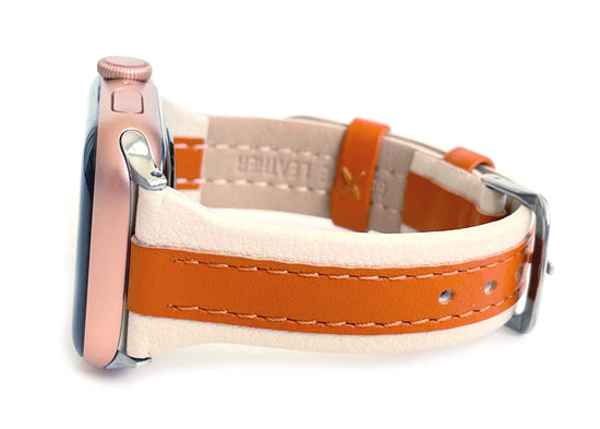 This women's or men's Leather Apple watch band is so versatile. You could be on a beach soaking up the sun, on a yacht putting off some nautical vibes or on a jungle safari!! Where do you see yourself going with this band? Genuine Leather Stainless steel hardware Fits sizes 5.5" 8" Fits series 1-6 and SE Apple watch series 1, series 2, series 3, series 4, series 5, series 6 and apple watch SE