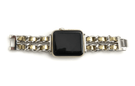 The Designer Apple Watch Band consists of soft leather woven through hypo-allergenic stainless steel chains give us all 'The Designer' feels possible! Available in 6 colors Fits wrist Sizes: 5.5"- 7.5"