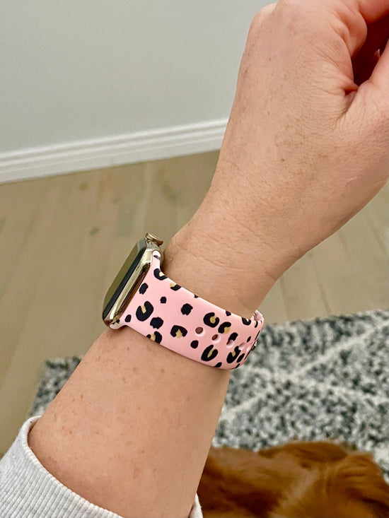 The Pink Cheetah Apple Watch Band