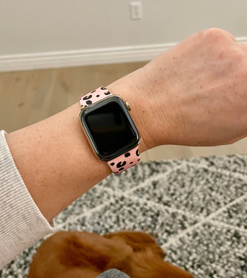 The Pink Cheetah Apple Watch Band