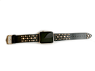 The Sundance in Mint and Silver Studded Leather Apple Watch Band