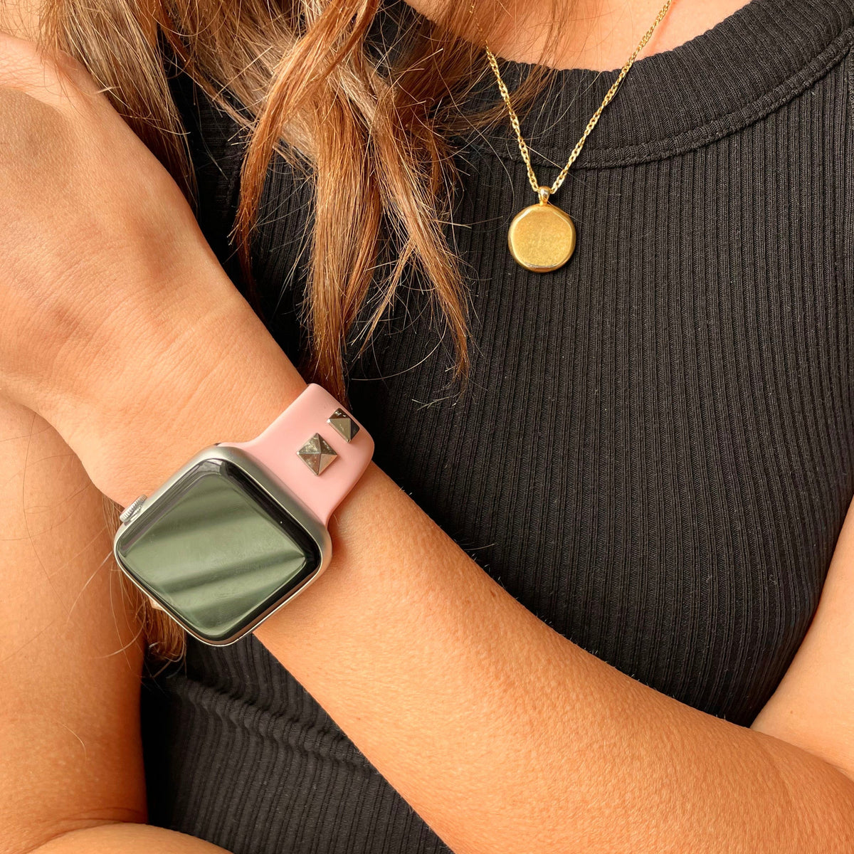 Studded Silicone Watch Band for Apple Watch