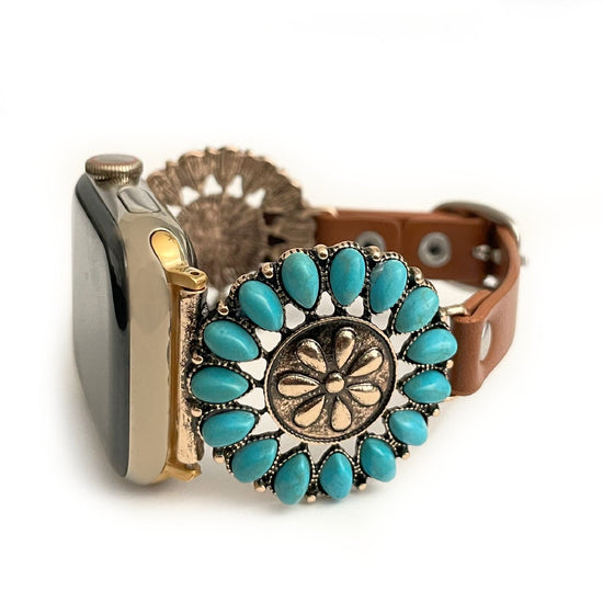 Turquoise Dahlia for Fitbit